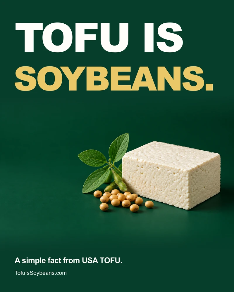 Tofu Is Soybeans national campaign poster